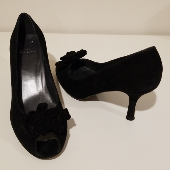 stuart weitzman peep toe heels